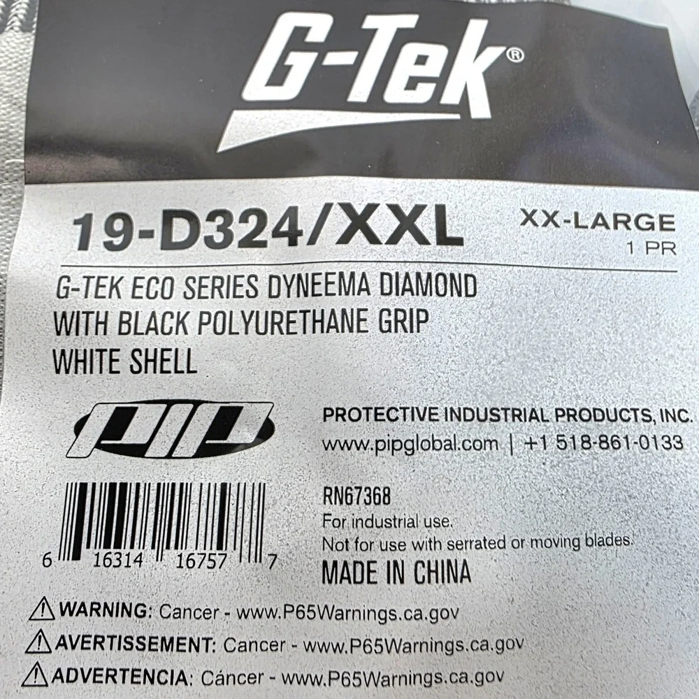 (12) Pairs PIP G-Tek 19-D324/XXL Eco Series Gloves ***READ DESCRIPTION ** #911